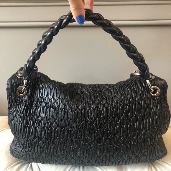 Beautiful Miu Miu by Prada Matelasse Black Supple leather Bag - Picture 7 of 13